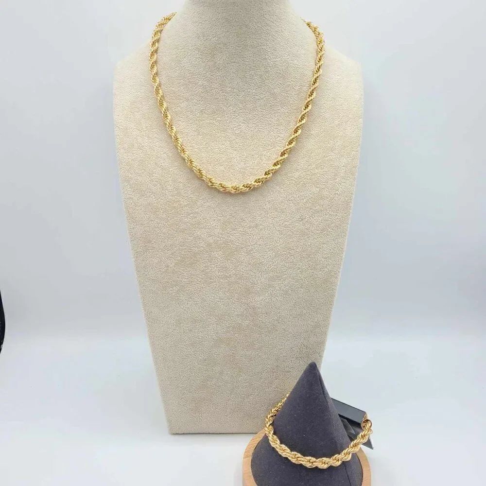 J Crew Factory Rope Necklace and Bracelet Set NWT! NEW!